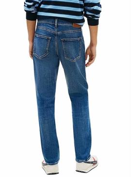Calça jeans Tommy Jeans Scanton em denim médio para homem.