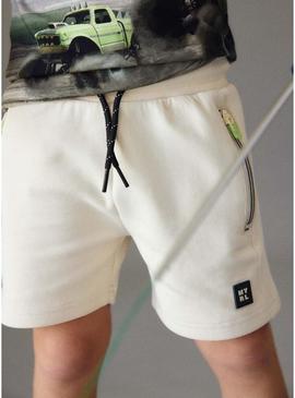 Bermudas Mayoral bolsos com zíper bege para menino
