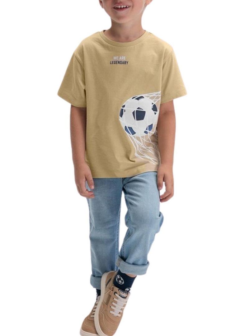 Camiseta Mayoral Legendary caramelo para meninos.