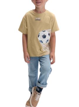 Camiseta Mayoral Legendary caramelo para meninos.