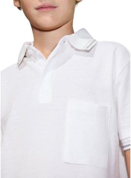 Polo do prefeito com bolso branco para criança.