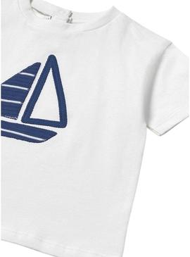 Conjunto Mayoral náutico azul para bebê