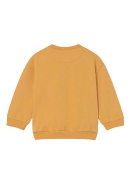 Moletom Mayoral Happy Hipo laranja para bebê
