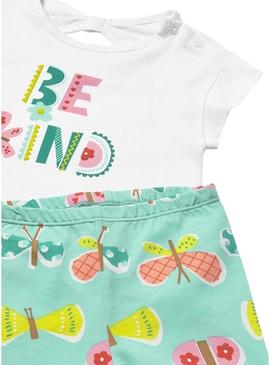 Conjunto Mayoral Be Kind turquesa para bebê