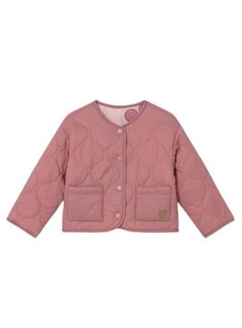 Casaco reversível rosa para bebê da Mayoral.