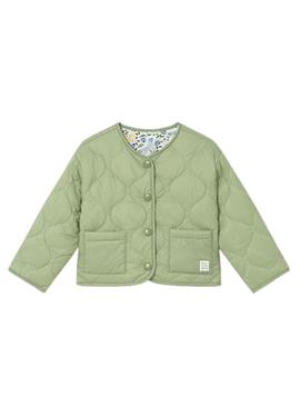 Casaco Mayoral reversível verde para bebê.