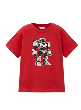 Camiseta Mayoral Robot vermelha para menino