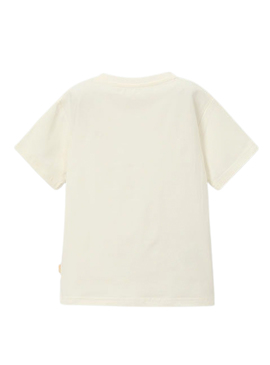 Camiseta Mayoral Vespa branca para menino.