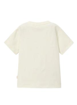 Camiseta Mayoral Vespa branca para menino.