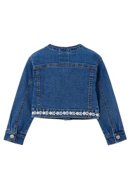 Jaqueta jeans Mayoral Guipur para menina.