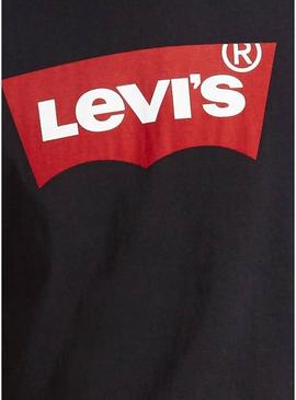 Camiseta Levi's Graphic preta para homem.