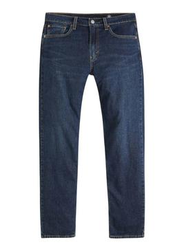 Calça jeans Levis 502 taper escura para homem.