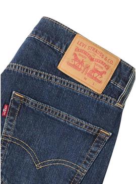 Calça jeans Levis 502 taper escura para homem.