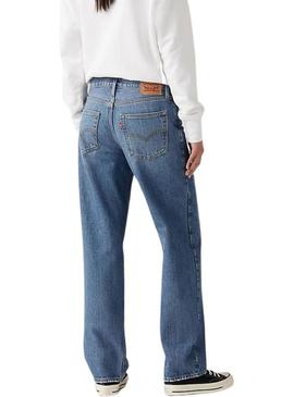 Calça de ganga Levis 94 Baggy denim médio para mulher