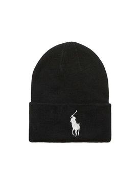 Gorro Polo Ralph Lauren Grande logotipo preto