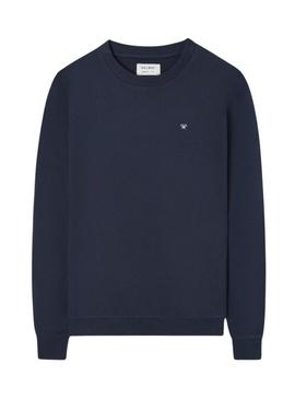 Moletom Silbon com logo étnico azul marinho para homem.