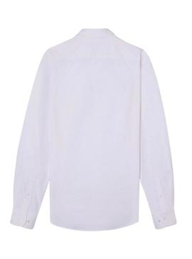 Camisa Silbon rosa e branca listrada para homem