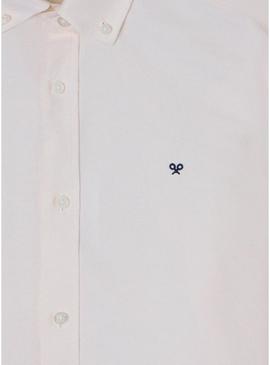 Camisa Silbon oxford listrada amarela para homem.