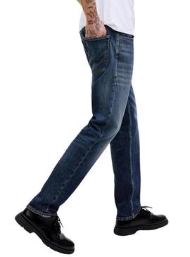 Calça jeans Jack and Jones Mike azul para homem.