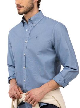 Camisa El Ganso Dyed azul claro para homem