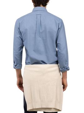 Camisa El Ganso Dyed azul claro para homem