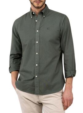 Camisa El Ganso Dyed verde para homem.