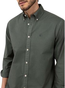 Camisa El Ganso Dyed verde para homem.