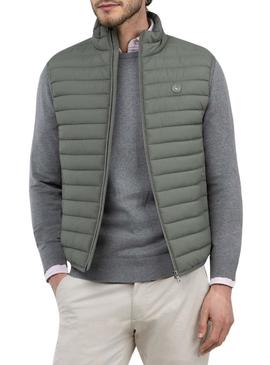 Colete El Ganso básico verde para homem.