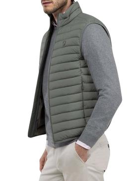 Colete El Ganso básico verde para homem.