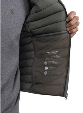 Colete El Ganso básico verde para homem.