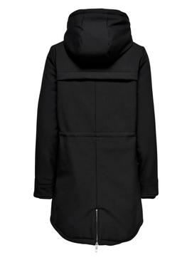 Parka Only Masstrich preta para mulher.