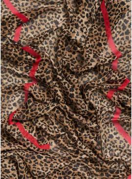 Lenço Bine Pieces estampado de leopardo para mulher