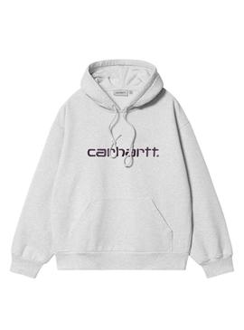 Moletom com capuz Carhartt cinza para homem