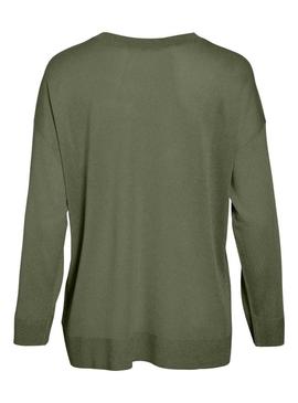Camisola de malha fina Vila Vinowy verde para mulher