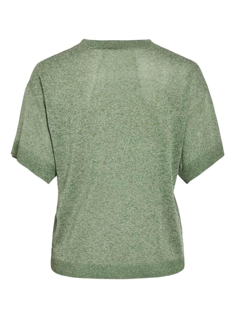 Camisa de malha verde Vila Vinowy para mulher.