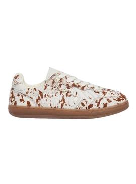 Sapatilhas Pepe Jeans Ball Chic animal print para mulher.