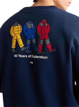 Moletom The North Face Summit azul marinho para homem.