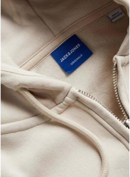 Moletom Jack and Jones Vesterbro bege para homens.