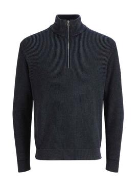 Camisola Jack and Jones Detroit em azul marinho para homem.