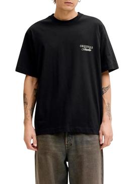 Camisa Jack and Jones Norrebro preta para homem.