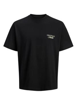 Camisa Jack and Jones Norrebro preta para homem.