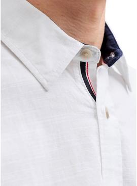 Camisa Jack and Jones Henry branca para homem.