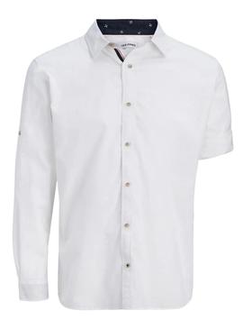 Camisa Jack and Jones Henry branca para homem.