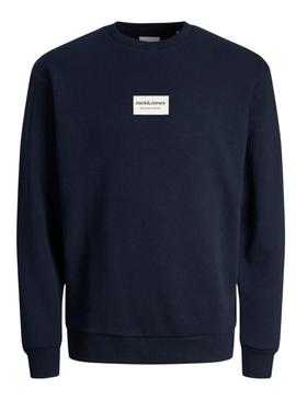 Moletom Jack and Jones Frank azul marinho para homem.