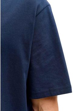 Camiseta Jack and Jones Frank marinho para homem.