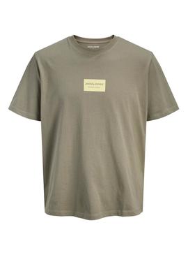 Camiseta Jack and Jones Frank verde para homem.