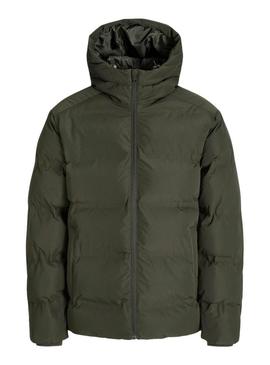 Casaco acolchoado Jack and Jones Soho verde para homem.