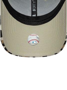 Gorra New Era Midi New York Yankees 9FORTY estampado leopardo para mulher.