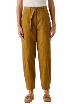 Calça Pepe Jeans Alice mostarda para mulher