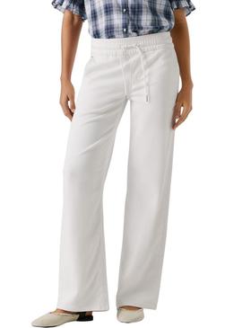 Calça Pepe Jeans Eva branca para mulher.